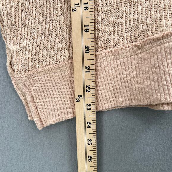 FREE PEOPLE Tommy Turtleneck Sweater Womens XS Peach Long Sleeve Nubby Knit NEW - Picture 16 of 16